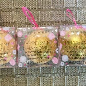 Peppermint Chamomile Scented, Bath Bombs, New, 3 for $8
